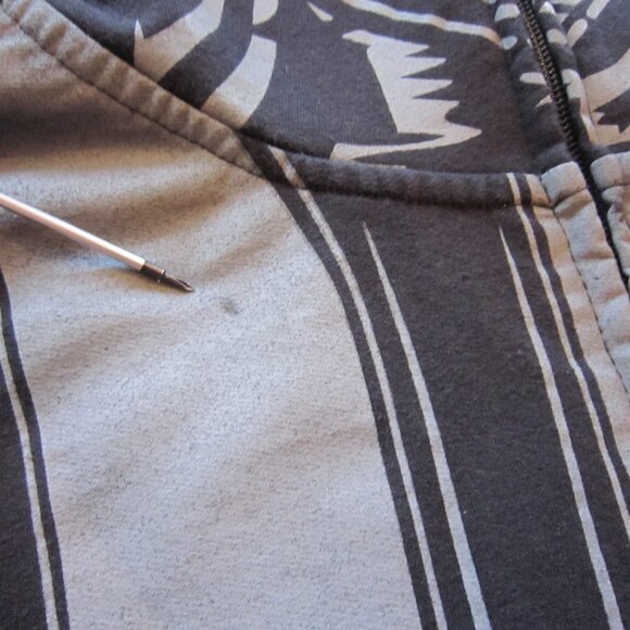 Star Wars Mens Black Hoodie Zipper Sweatshirt Screen Printed Darth Vader Size XL - Picture 5 of 14